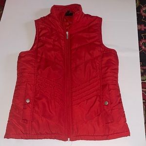 Red vest* Poly filled*Christmas Red* Womens size Medium